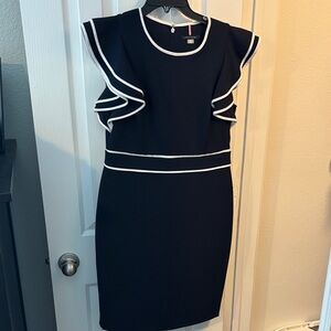 Tommy Hilfiger Navy Dress with White Accents
